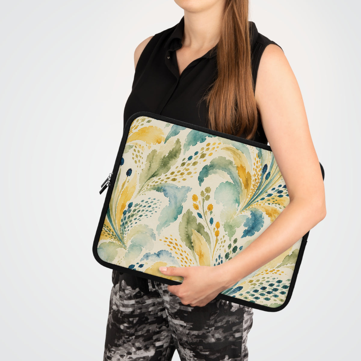Watercolor Floral Laptop Sleeve