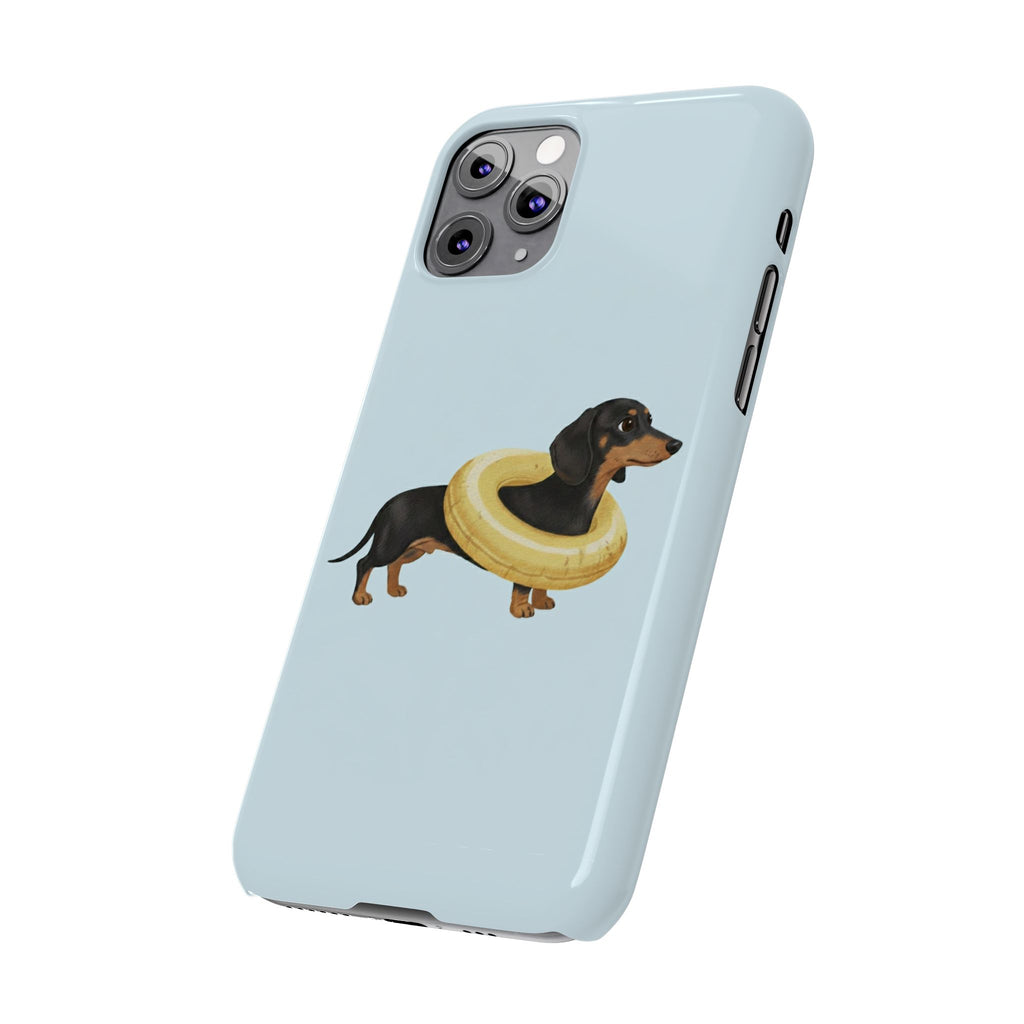 Slim Phone Cases - Cute Dog Dachshund Design, Protective Phone Covers, Fun Animal Art, Unique Gifts for Dog Lovers, Trendy Smartphone