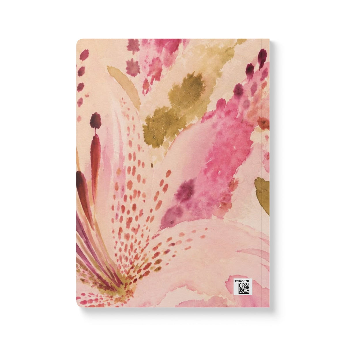 Pink Watercolor Floral Softcover Journal | Floral Notebook