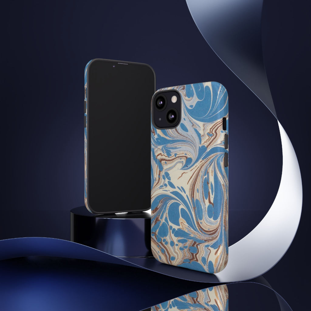 Blue Marble Swirl Phone Case