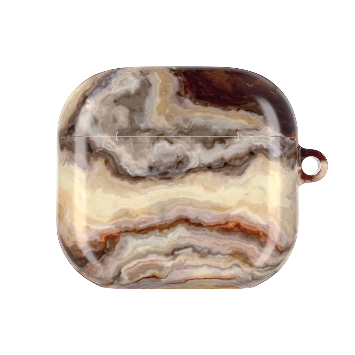 Brown Marble Pattern AirPod Case