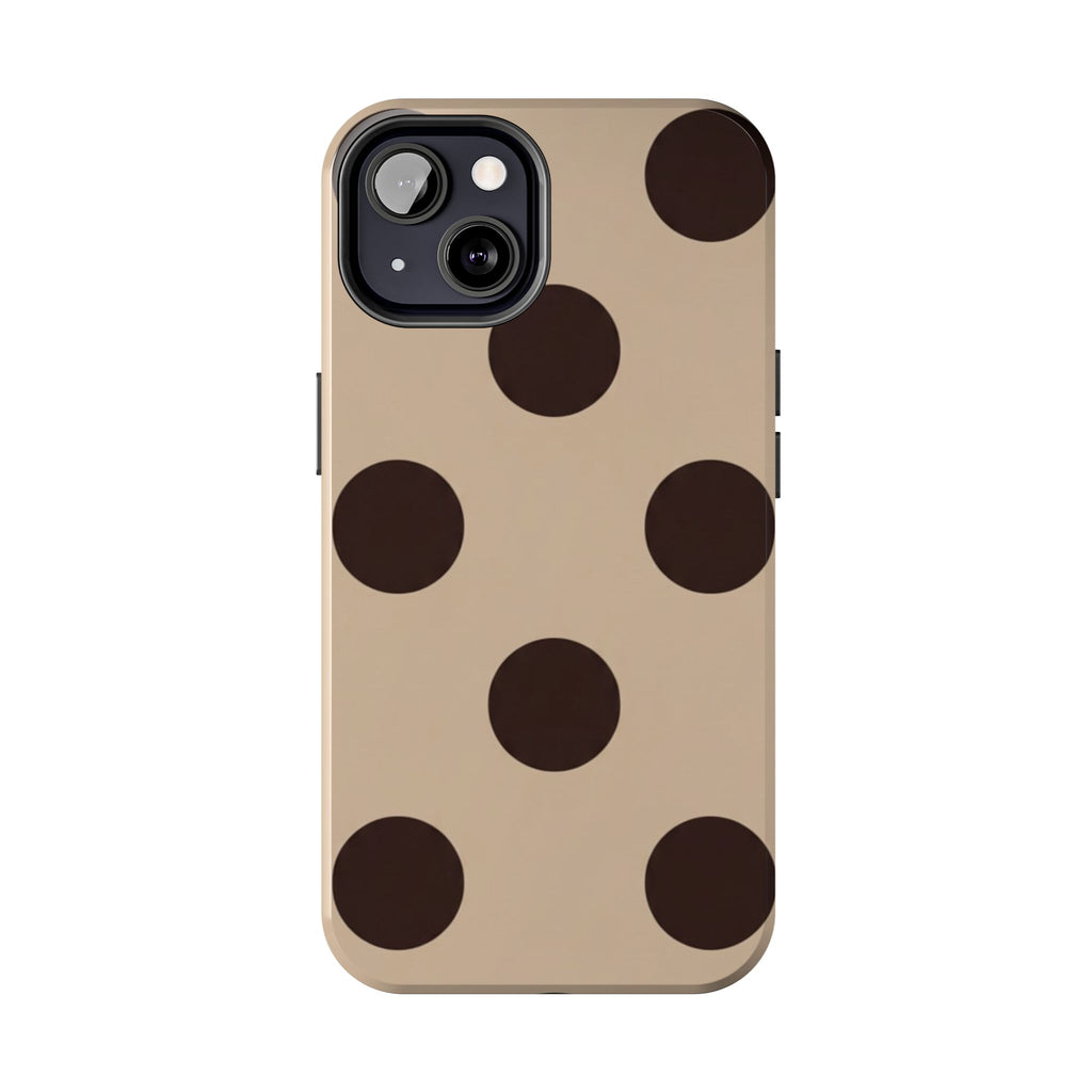 Stylish Polka Dot Phone Case for Trendy Protection, Cute Gift for Her, Phone Accessories, Everyday Fashion, Modern Design