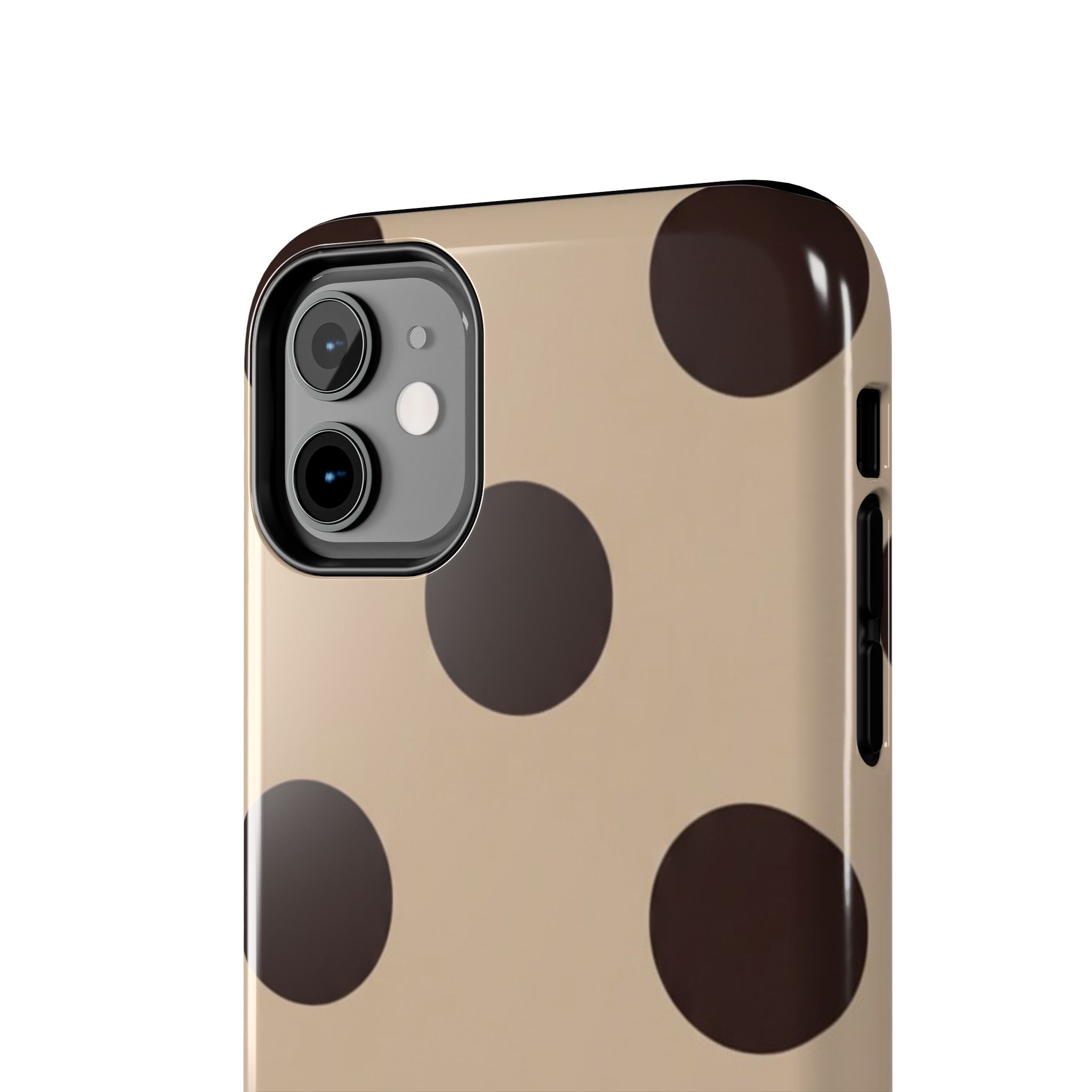 Stylish Polka Dot Phone Case for Trendy Protection, Cute Gift for Her, Phone Accessories, Everyday Fashion, Modern Design