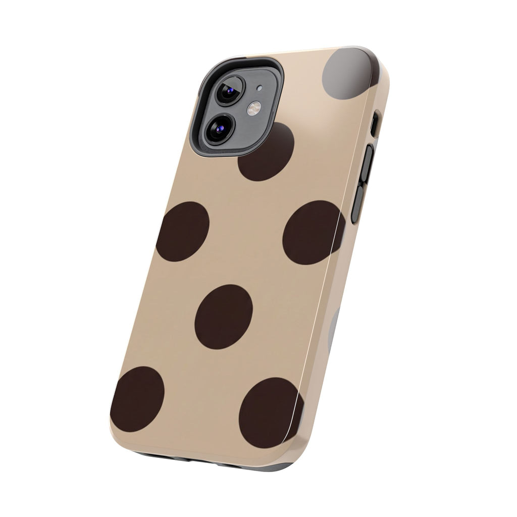 Stylish Polka Dot Phone Case for Trendy Protection, Cute Gift for Her, Phone Accessories, Everyday Fashion, Modern Design