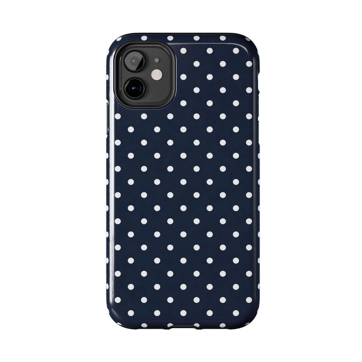 Navy Polka Dot Phone Case