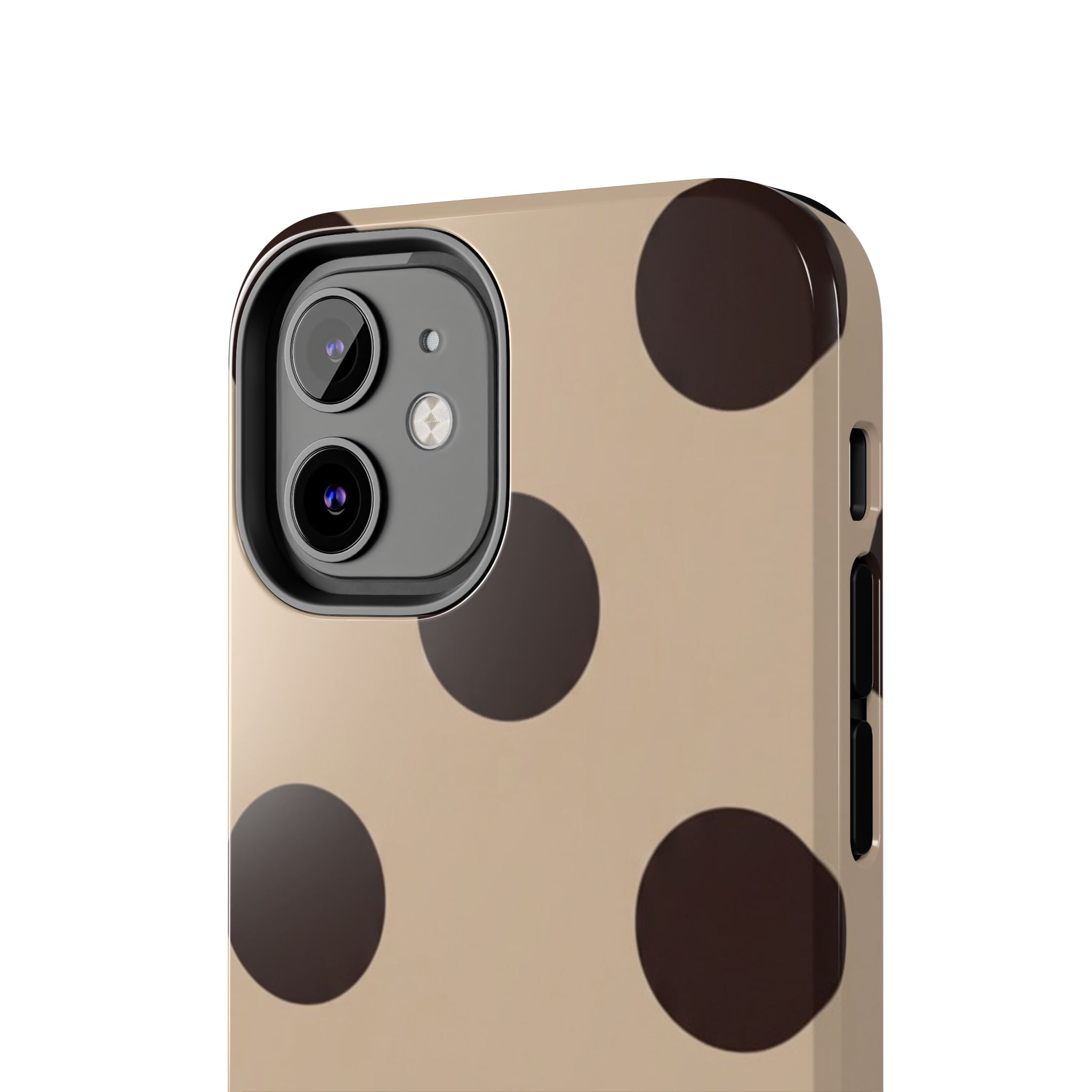 Stylish Polka Dot Phone Case for Trendy Protection, Cute Gift for Her, Phone Accessories, Everyday Fashion, Modern Design