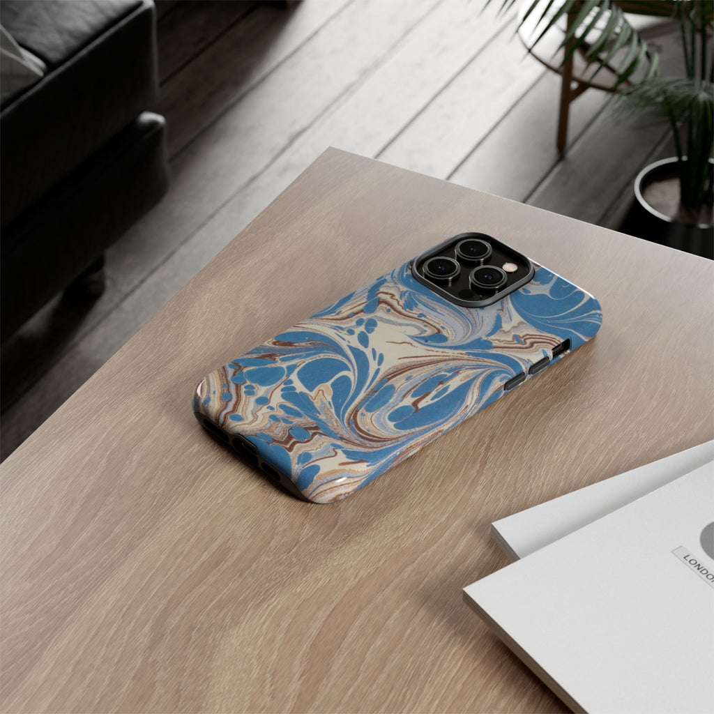 Blue Marble Swirl Phone Case