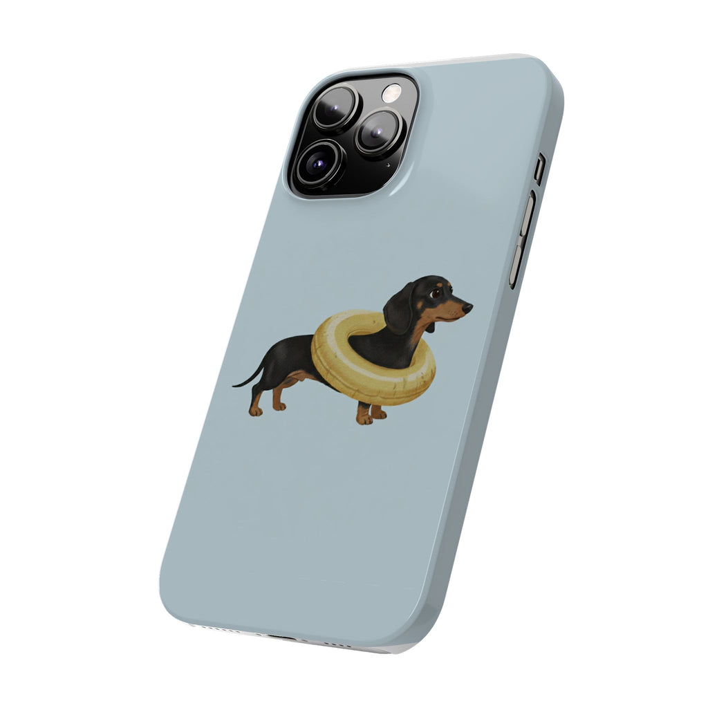 Slim Phone Cases - Cute Dog Dachshund Design, Protective Phone Covers, Fun Animal Art, Unique Gifts for Dog Lovers, Trendy Smartphone