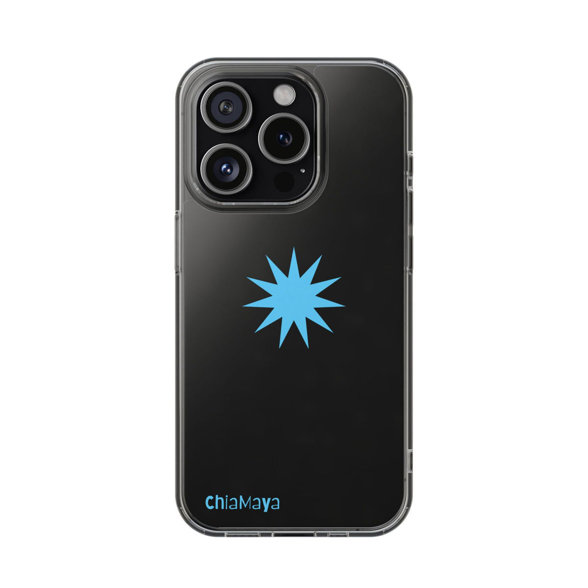 Clear blue star Phone Case