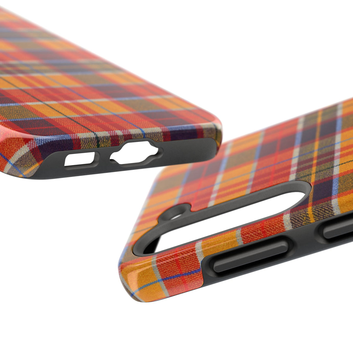 Autumn Plaid Tough Phone Case | Orange Red Yellow Plaid