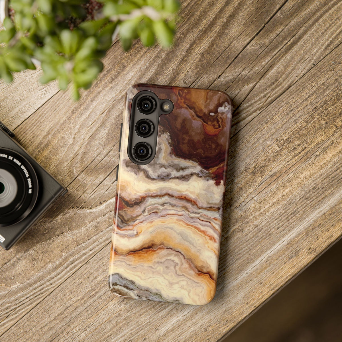 Brown Agate Marble Phone Case