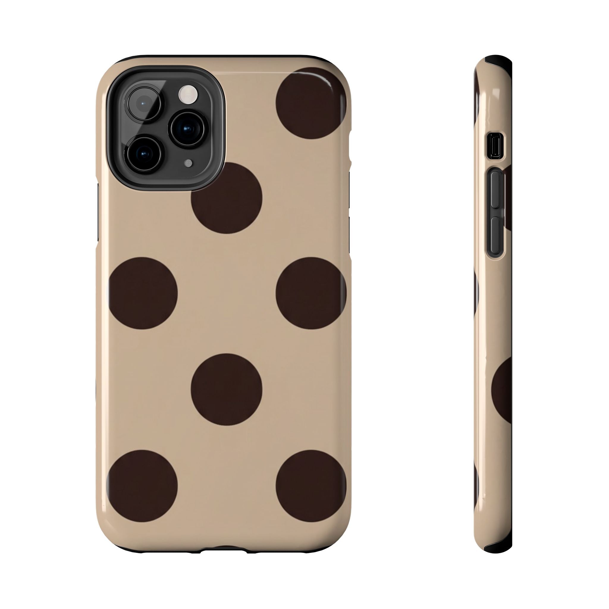 Stylish Polka Dot Phone Case for Trendy Protection, Cute Gift for Her, Phone Accessories, Everyday Fashion, Modern Design