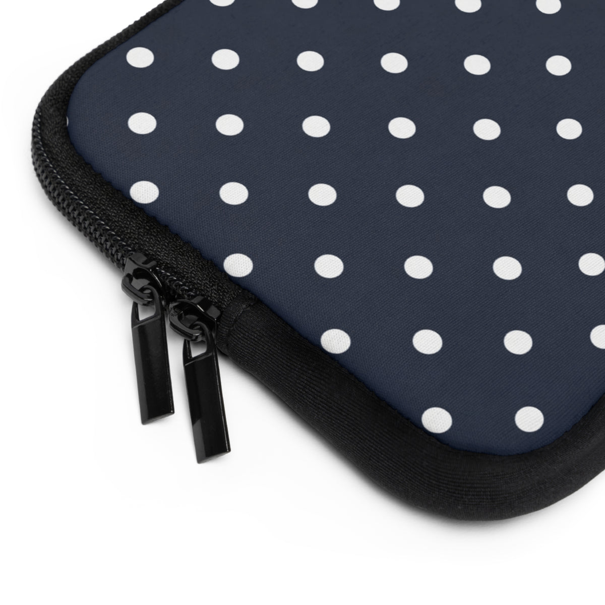 Navy Polka Dot Laptop Sleeve