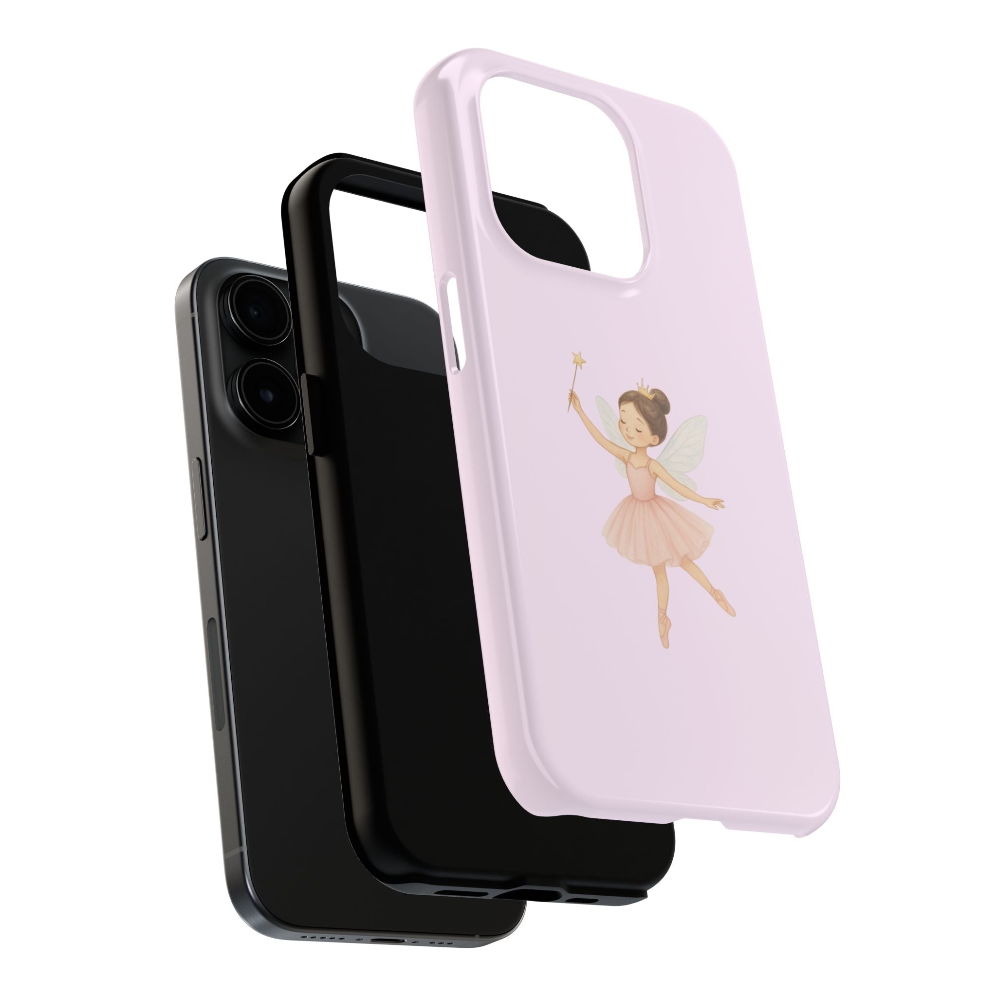 Pink Ballerina Tough Phone Case, Ballet Dancer Cute Phone Cover, Girly Protective Phone Case, Coquette Dancer Phone Accessories, Pretty Pink