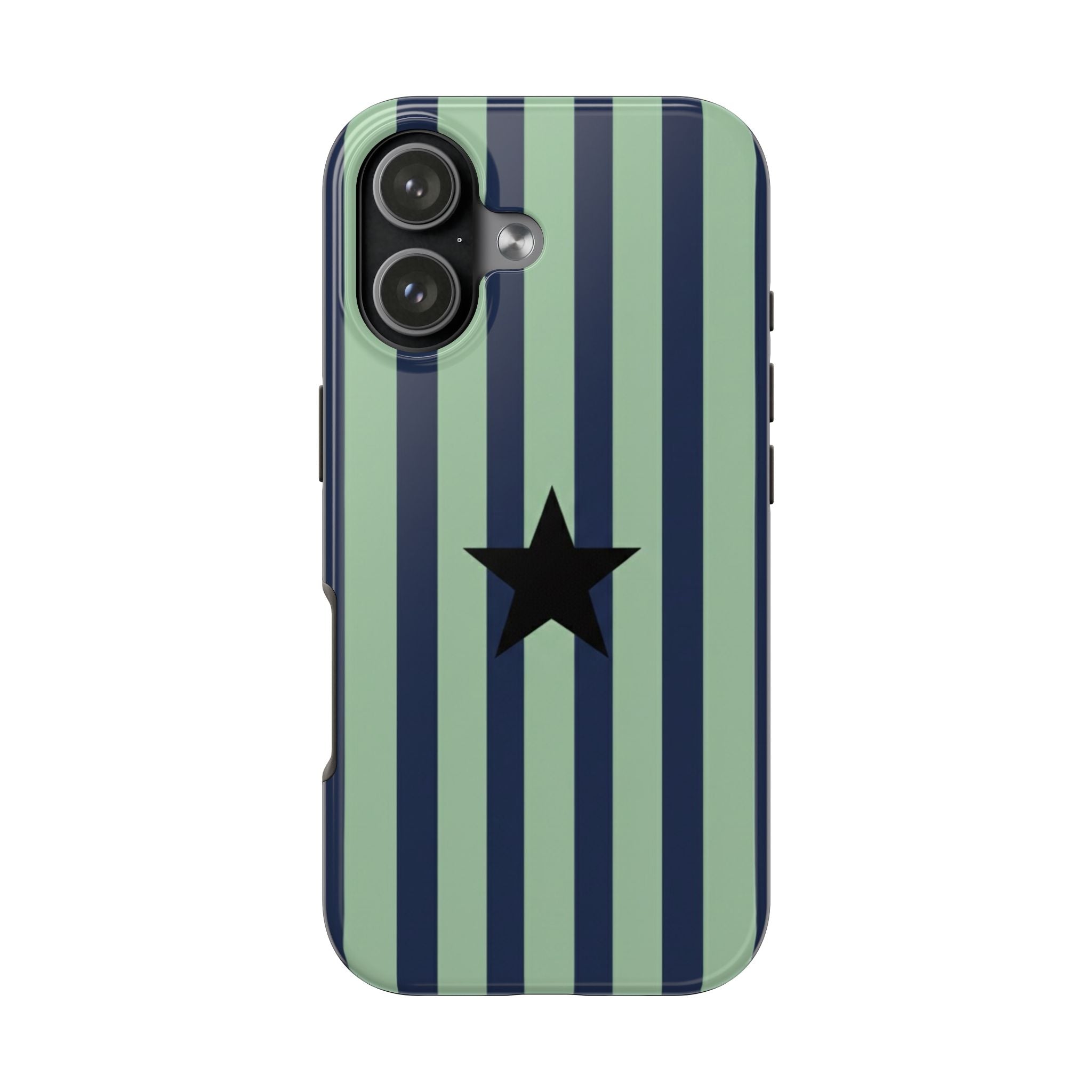 Stylish Tough Phone Cases, Durable Smartphone Covers, Trendy Tech Accessories, Unique Gifts for Teens, Striped Star Design