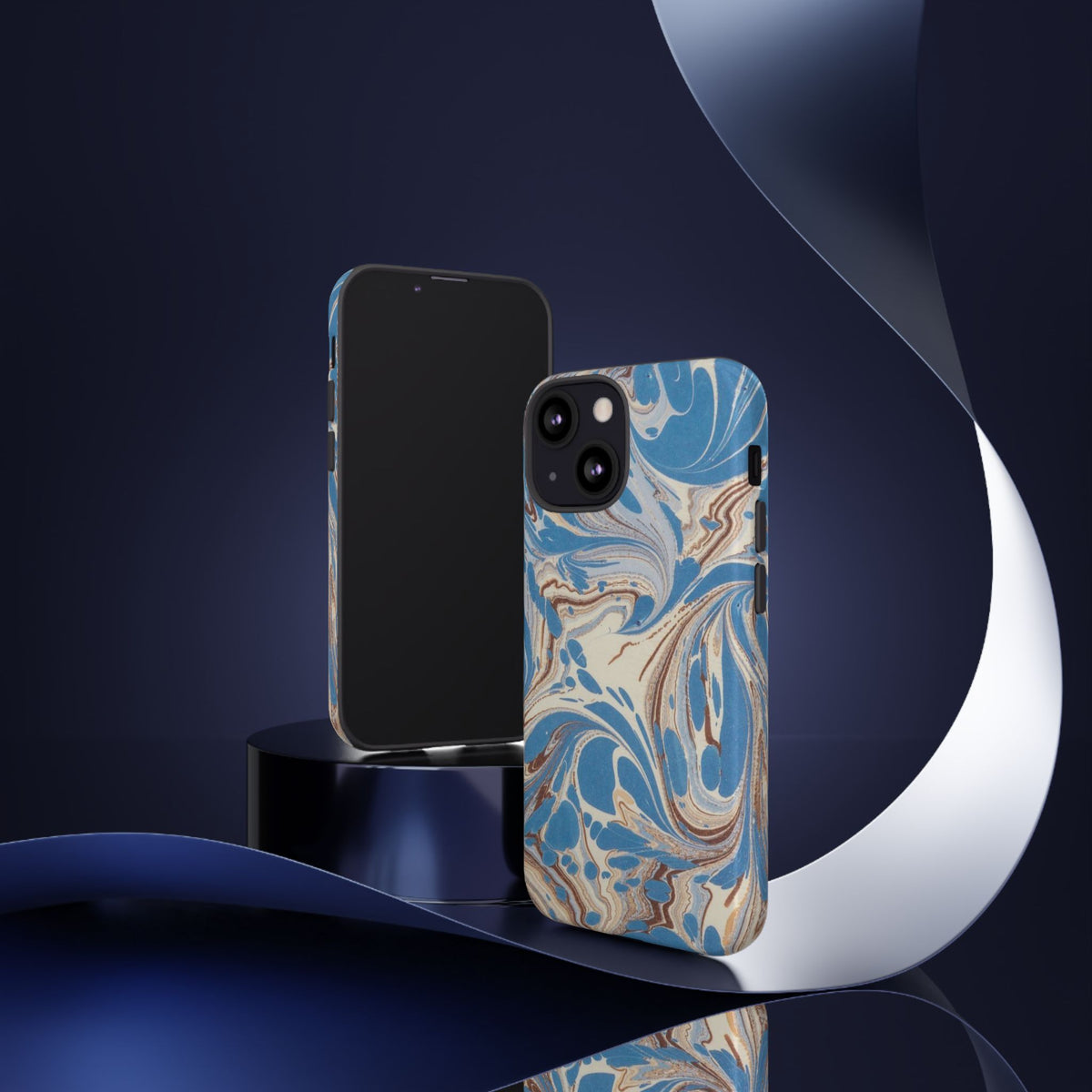 Blue Marble Swirl Phone Case