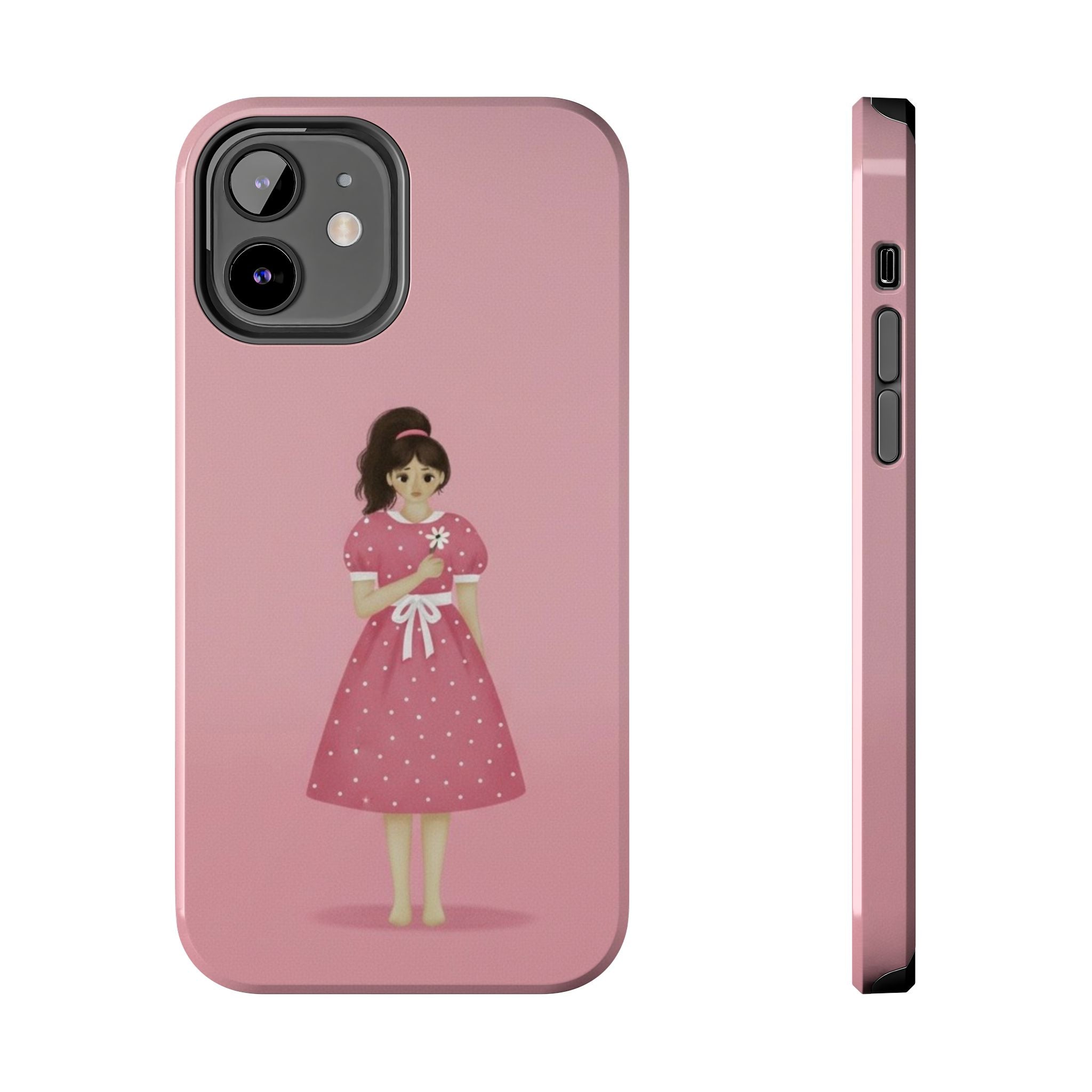 Pink Phone Case, Tough Phone Cases for Women, Cute Vibe, Protective Cover