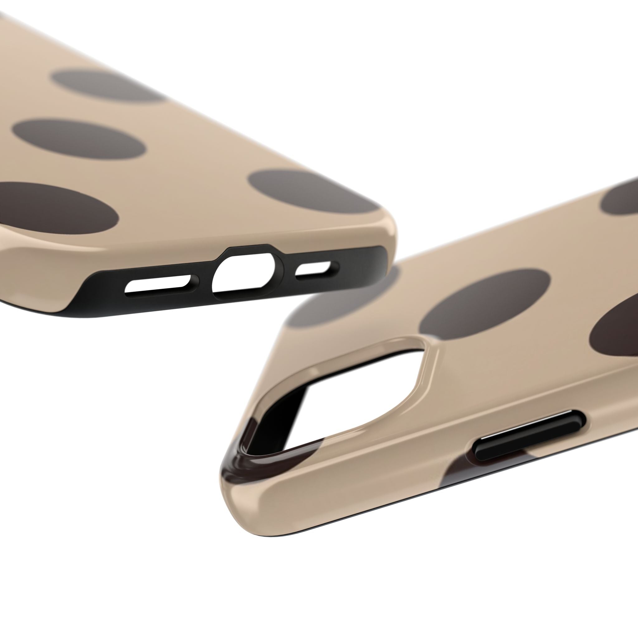 Stylish Polka Dot Phone Case for Trendy Protection, Cute Gift for Her, Phone Accessories, Everyday Fashion, Modern Design