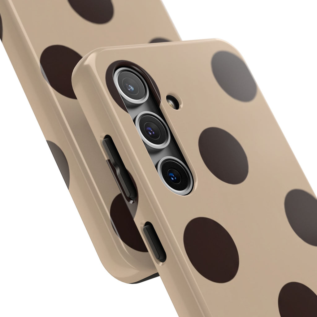 Stylish Polka Dot Phone Case for Trendy Protection, Cute Gift for Her, Phone Accessories, Everyday Fashion, Modern Design