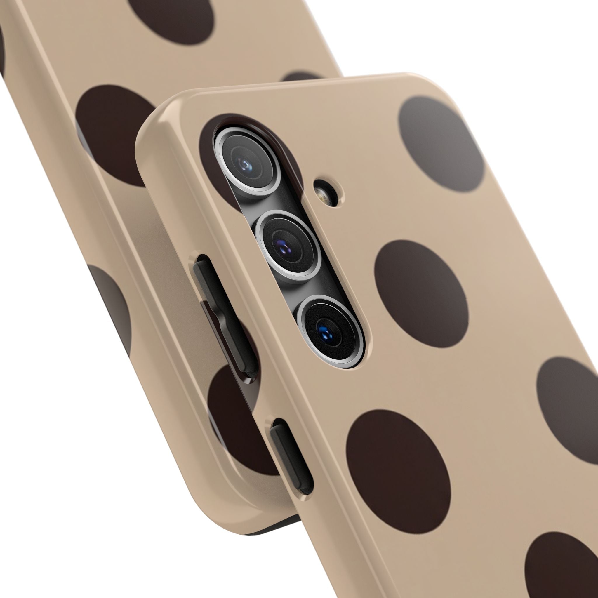 Stylish Polka Dot Phone Case for Trendy Protection, Cute Gift for Her, Phone Accessories, Everyday Fashion, Modern Design
