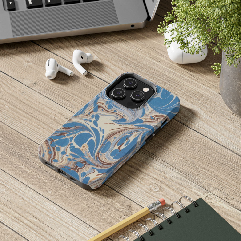 Blue Marble Swirl Phone Case
