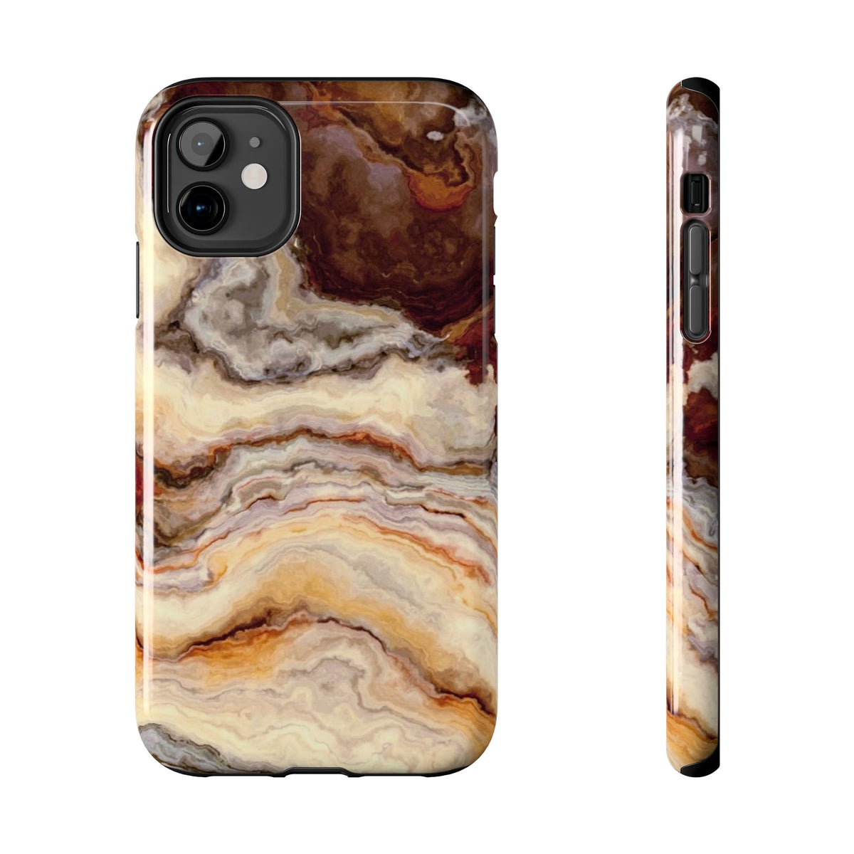 Brown Agate Marble Phone Case