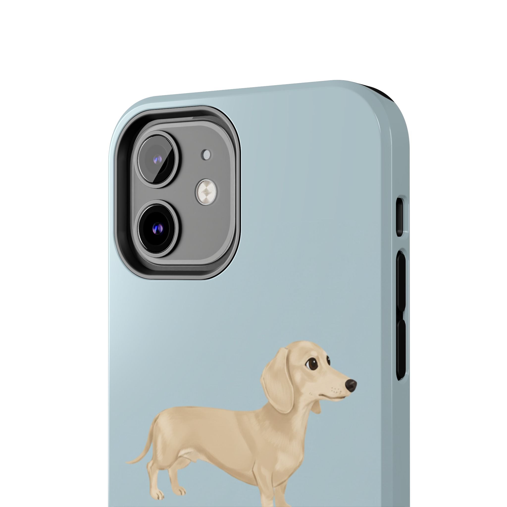 Tough Phone Cases, Dachshund Dog Blue Protective Cover, Strong Phone Shell, Rugged Device Case, Hard Smartphone Sleeve, Resilient Mobile