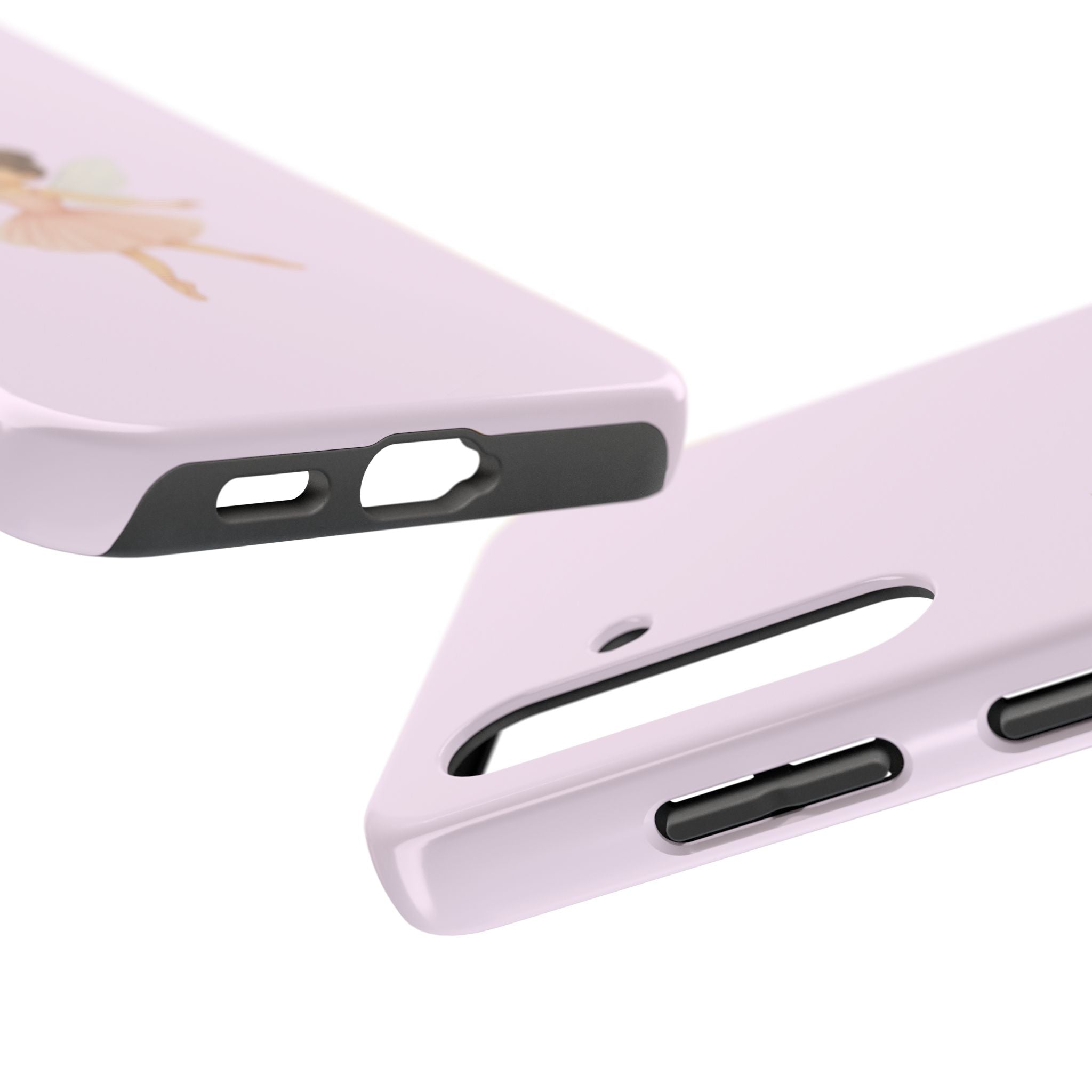 Pink Ballerina Tough Phone Case, Ballet Dancer Cute Phone Cover, Girly Protective Phone Case, Coquette Dancer Phone Accessories, Pretty Pink