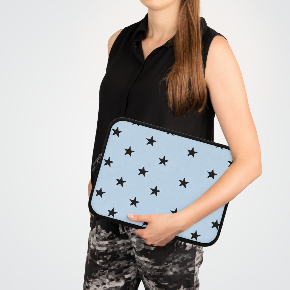 Baby Blue Star Laptop Sleeve