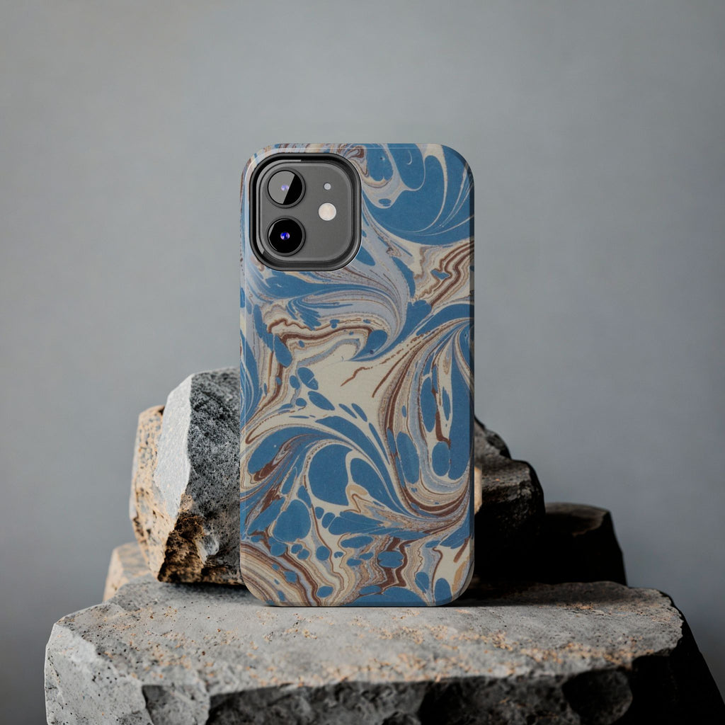 Blue Marble Swirl Phone Case