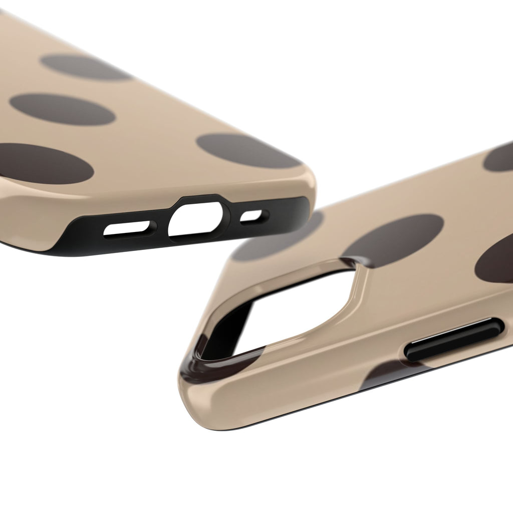 Stylish Polka Dot Phone Case for Trendy Protection, Cute Gift for Her, Phone Accessories, Everyday Fashion, Modern Design