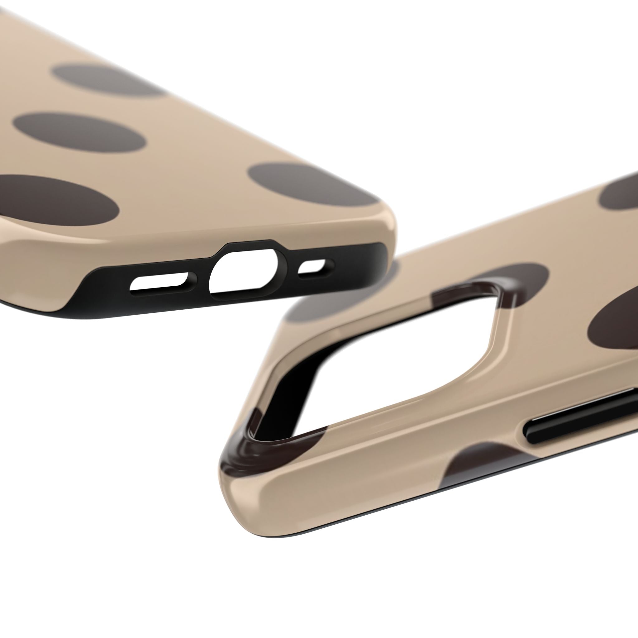 Stylish Polka Dot Phone Case for Trendy Protection, Cute Gift for Her, Phone Accessories, Everyday Fashion, Modern Design