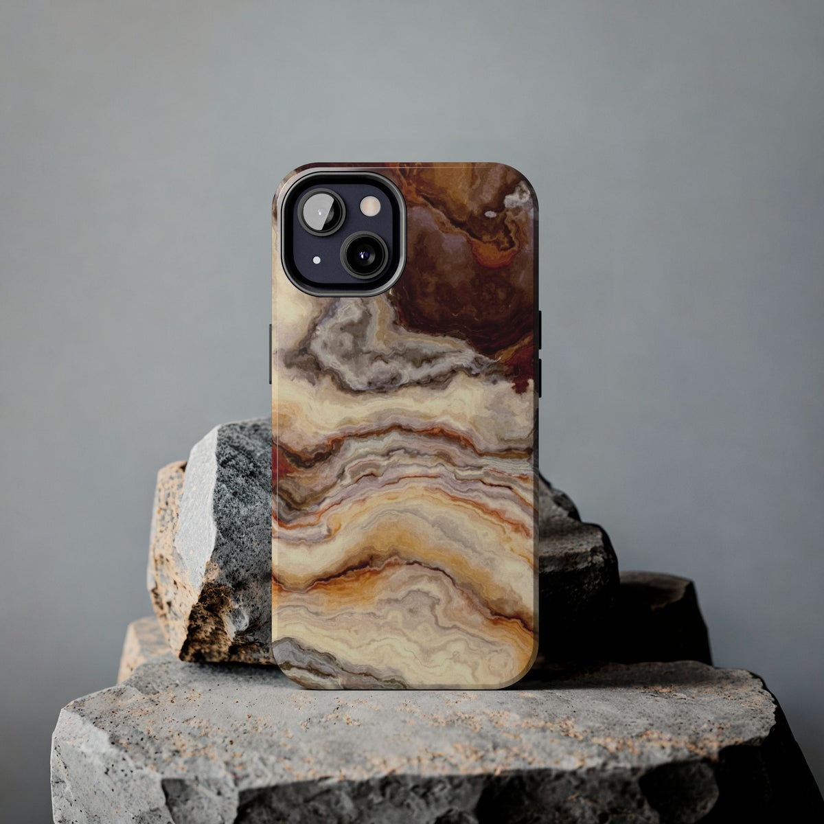 Brown Agate Marble Phone Case