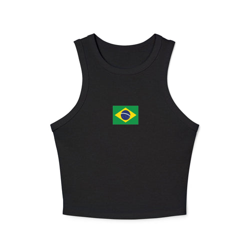 Brazil Flag Tank Top | Brazilian Flag Graphic, Minimal Chest Print