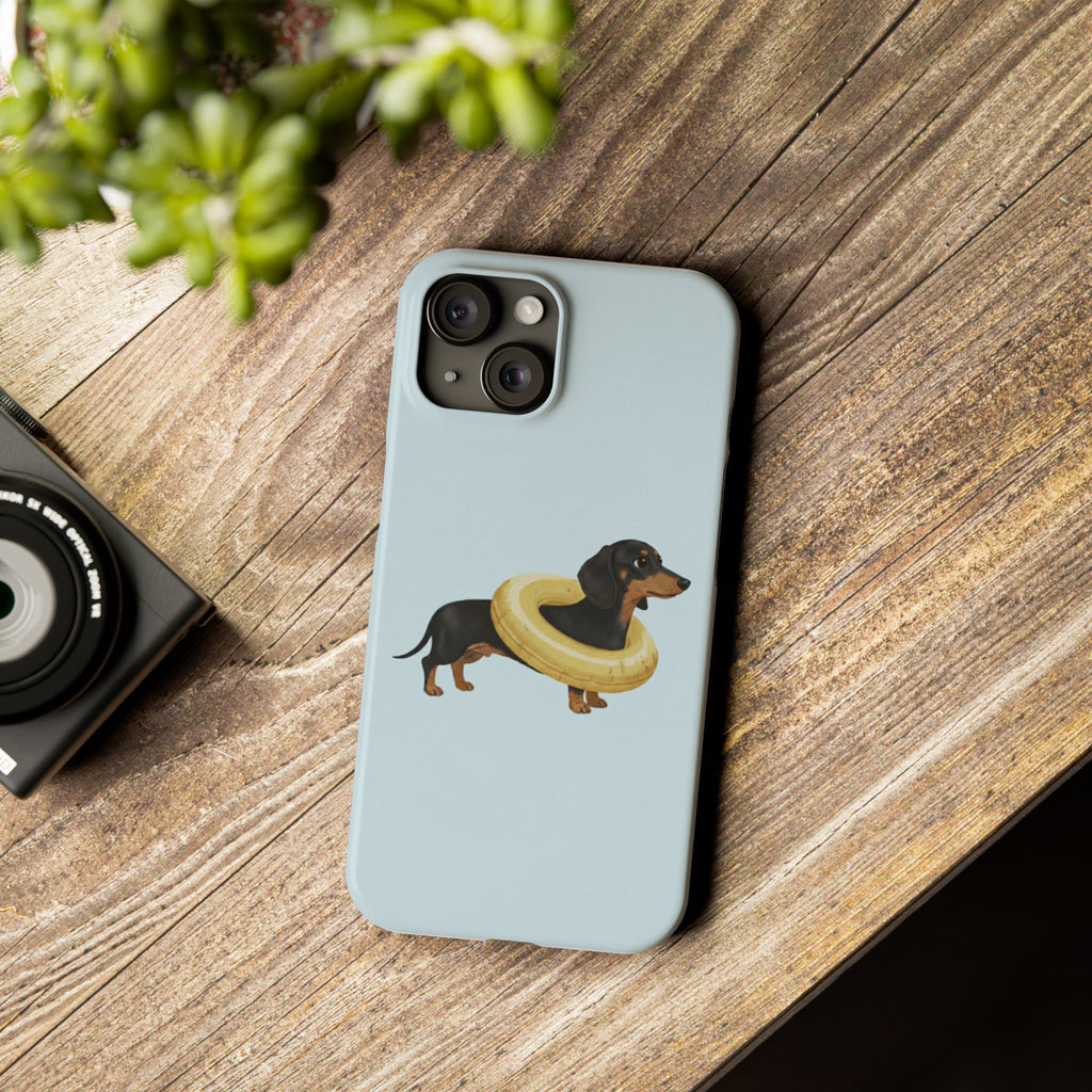 Slim Phone Cases - Cute Dog Dachshund Design, Protective Phone Covers, Fun Animal Art, Unique Gifts for Dog Lovers, Trendy Smartphone
