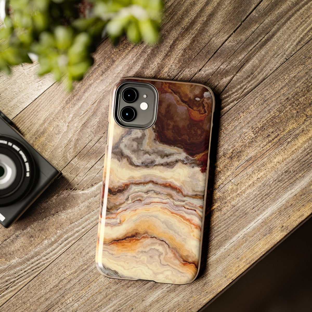 Brown Agate Marble Phone Case