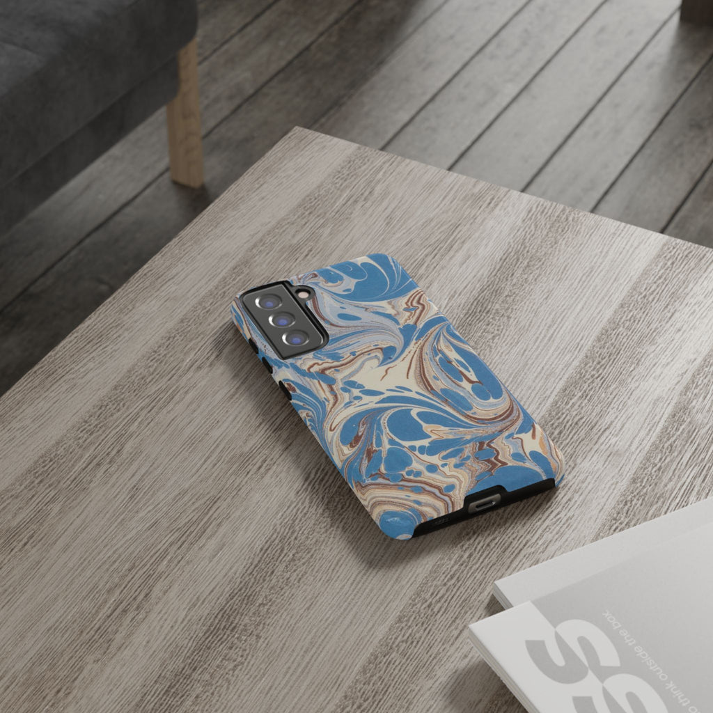Blue Marble Swirl Phone Case