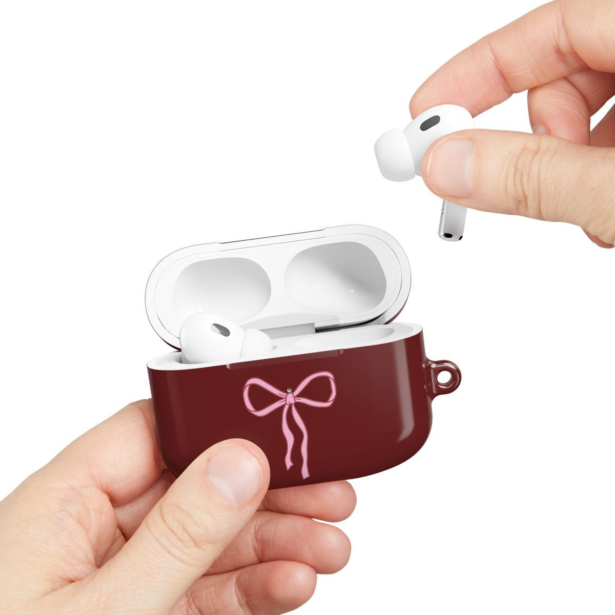 Burgundy AirPod Case