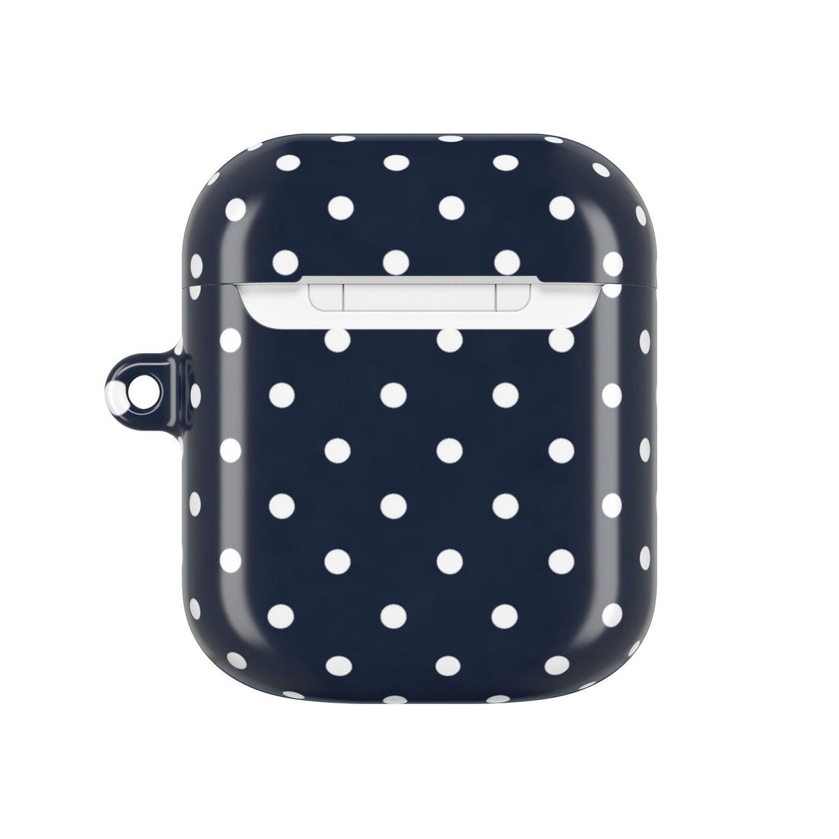 Navy Polka Dot AirPod Case