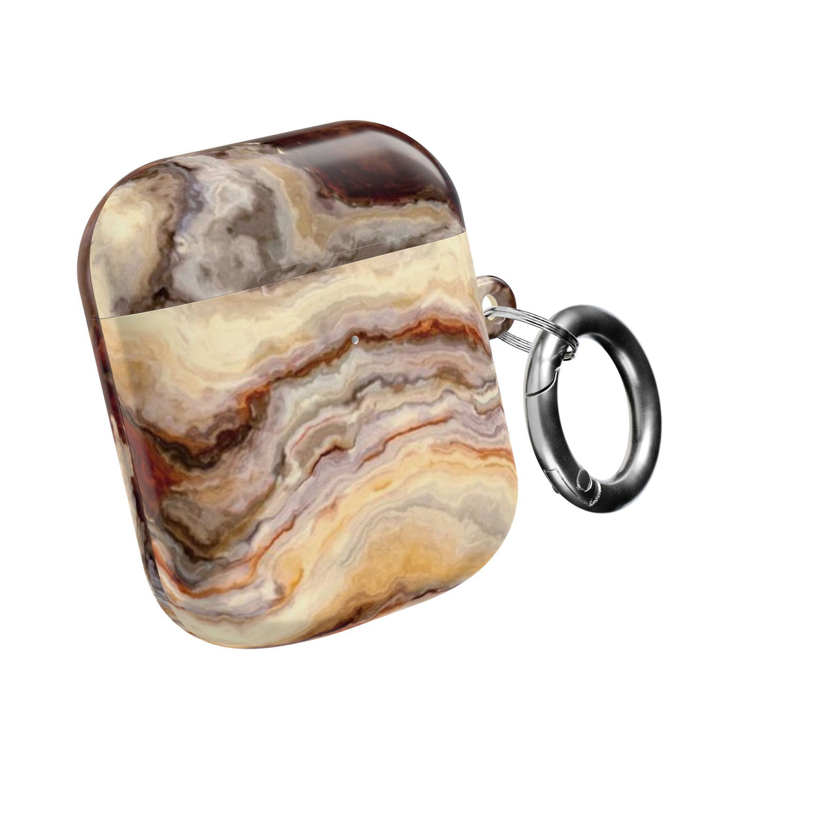Brown Marble Pattern AirPod Case