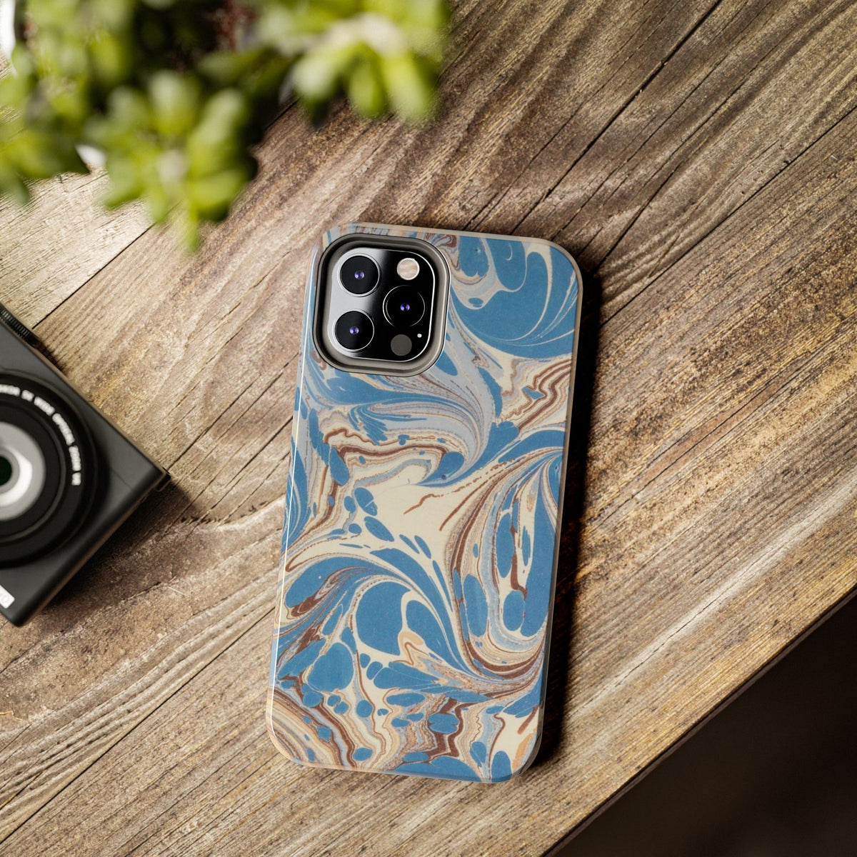 Blue Marble Swirl Phone Case