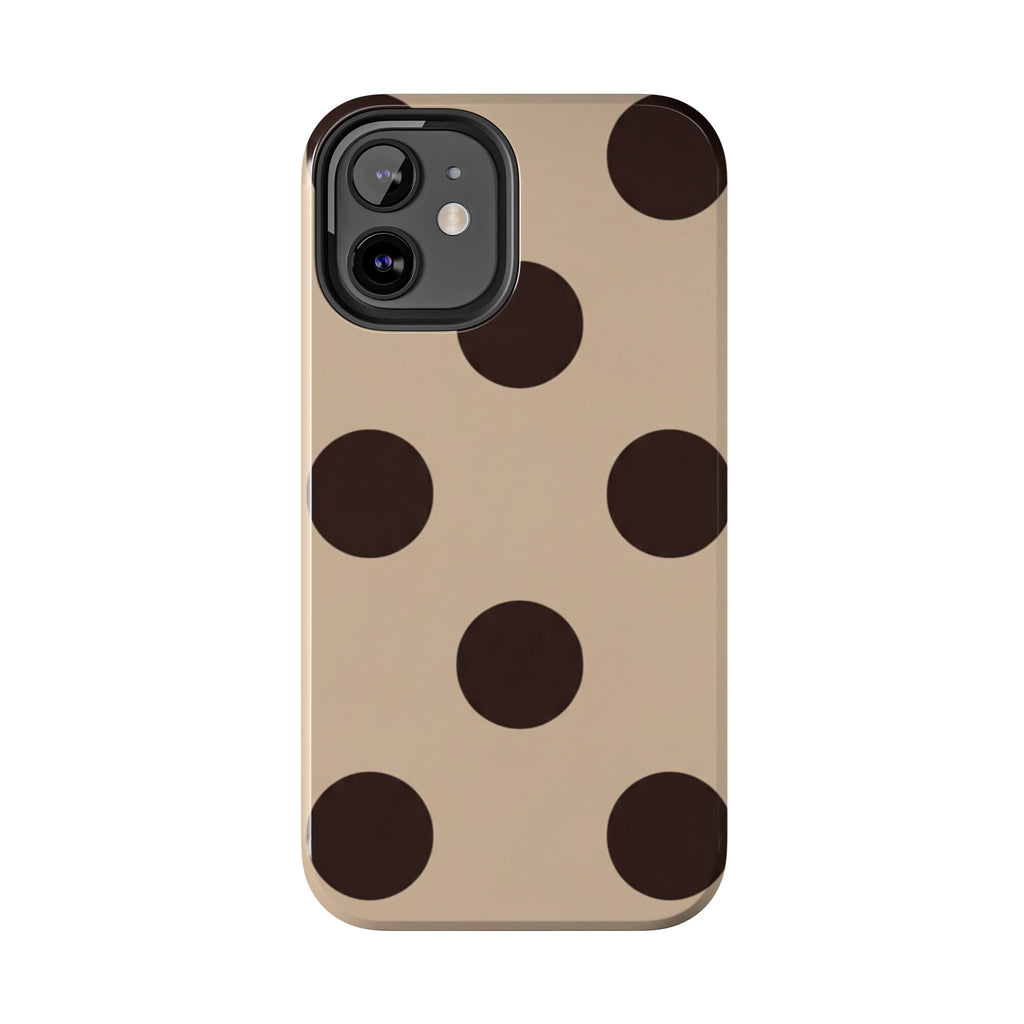 Stylish Polka Dot Phone Case for Trendy Protection, Cute Gift for Her, Phone Accessories, Everyday Fashion, Modern Design