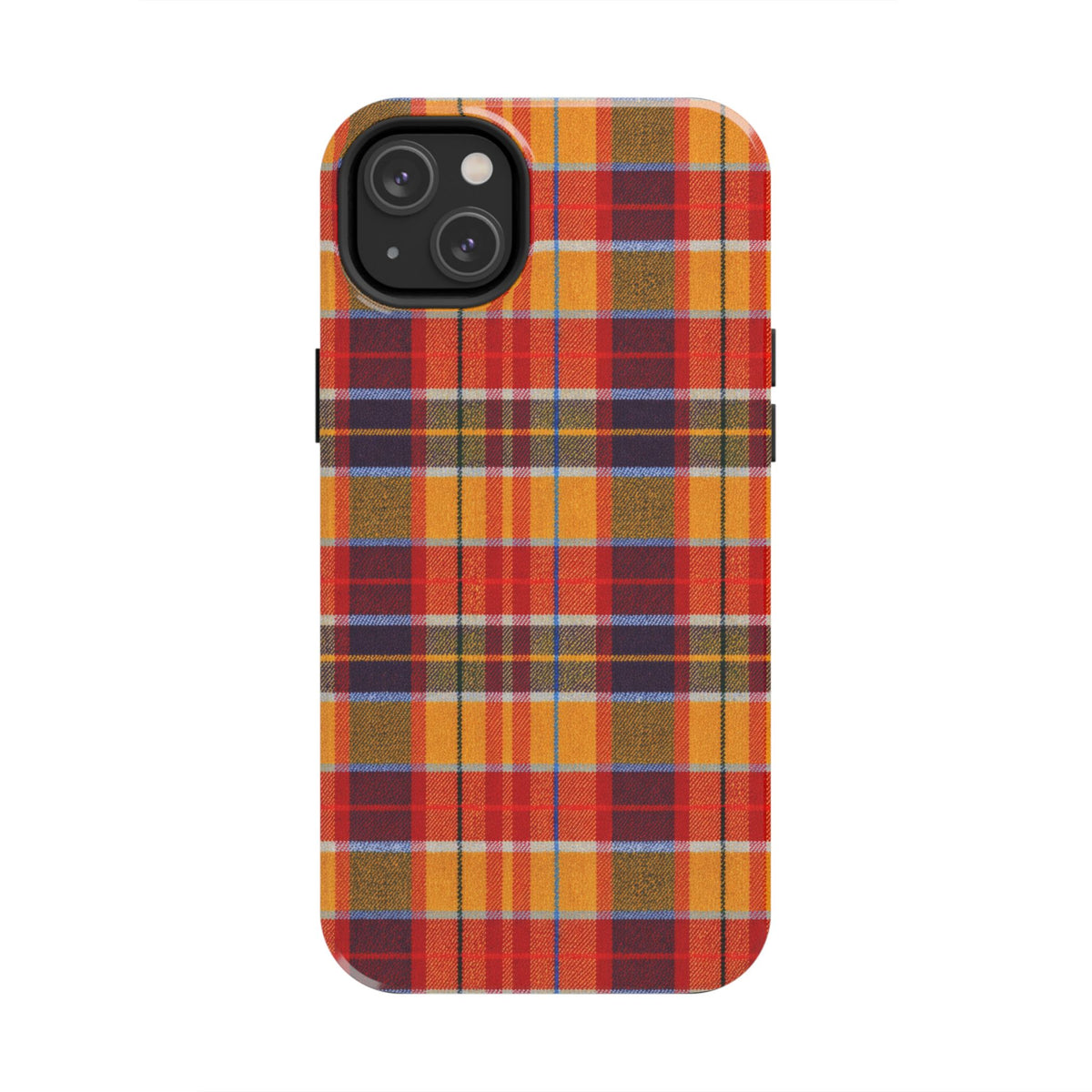 Autumn Plaid Tough Phone Case | Orange Red Yellow Plaid