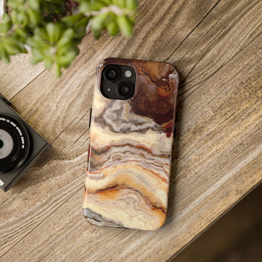 Brown Agate Marble Phone Case