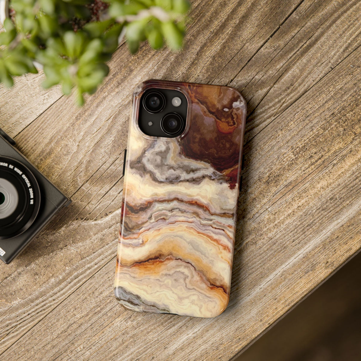 Brown Agate Marble Phone Case