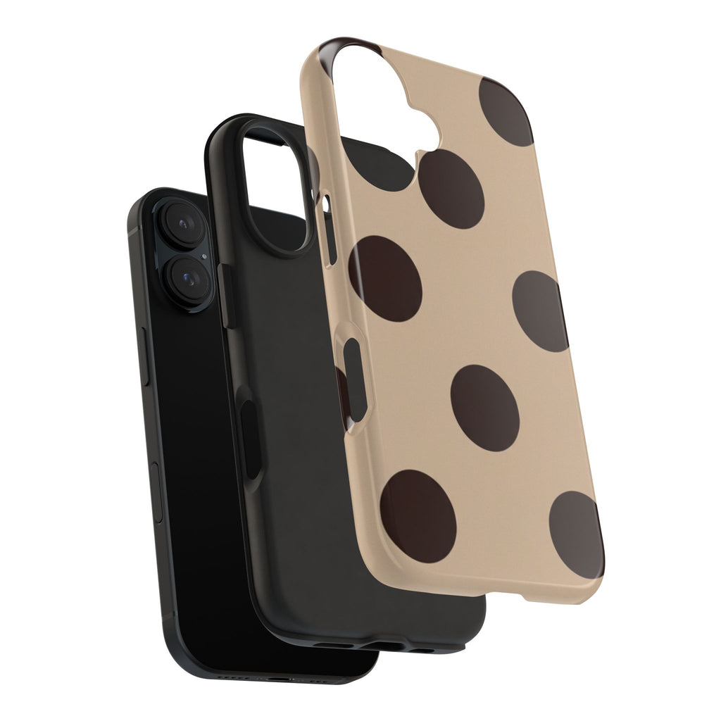 Stylish Polka Dot Phone Case for Trendy Protection, Cute Gift for Her, Phone Accessories, Everyday Fashion, Modern Design