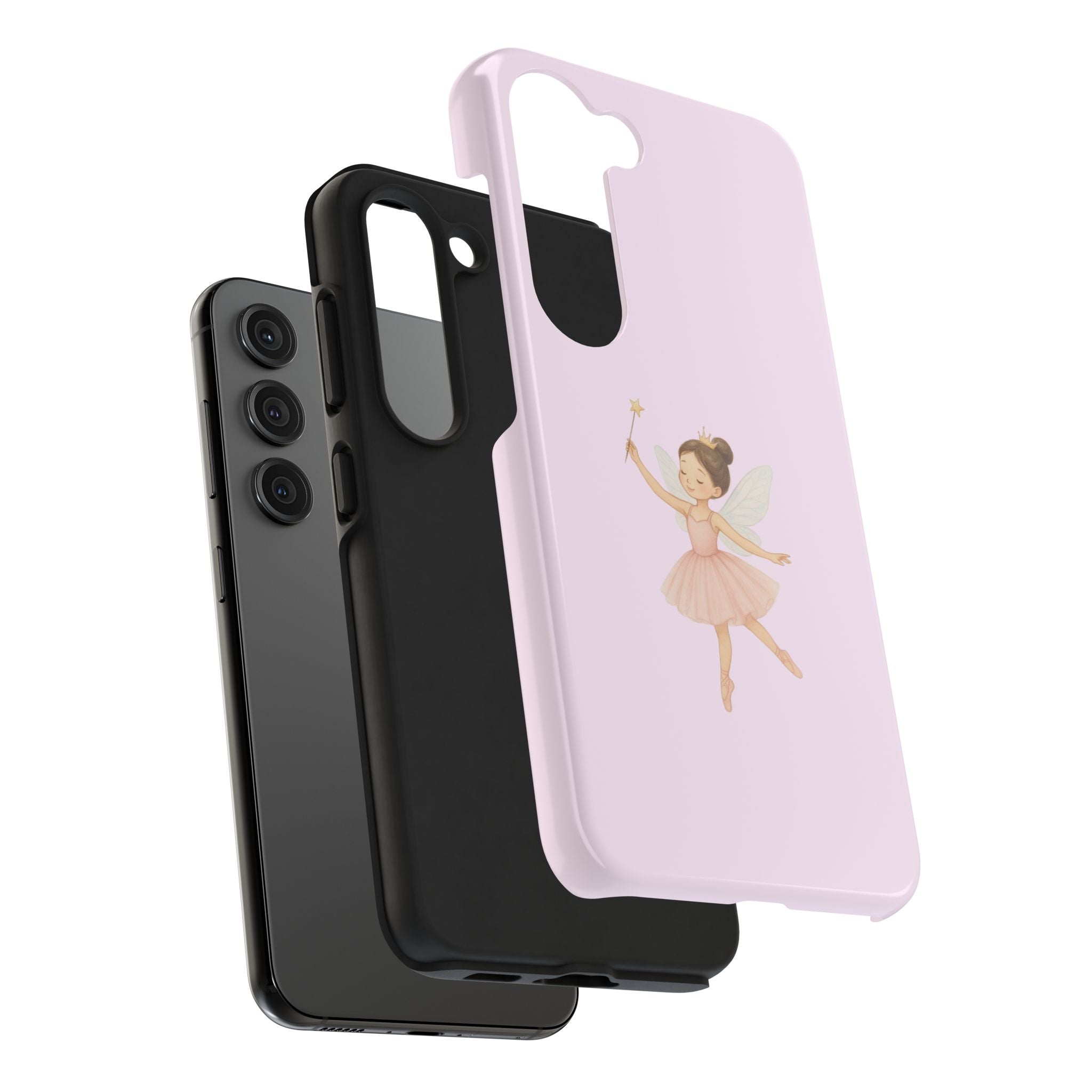 Pink Ballerina Tough Phone Case, Ballet Dancer Cute Phone Cover, Girly Protective Phone Case, Coquette Dancer Phone Accessories, Pretty Pink