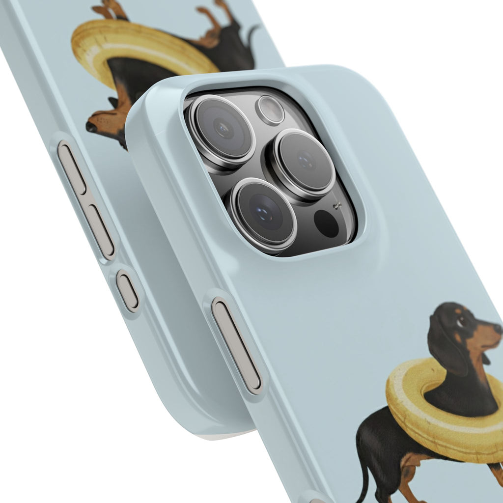Slim Phone Cases - Cute Dog Dachshund Design, Protective Phone Covers, Fun Animal Art, Unique Gifts for Dog Lovers, Trendy Smartphone
