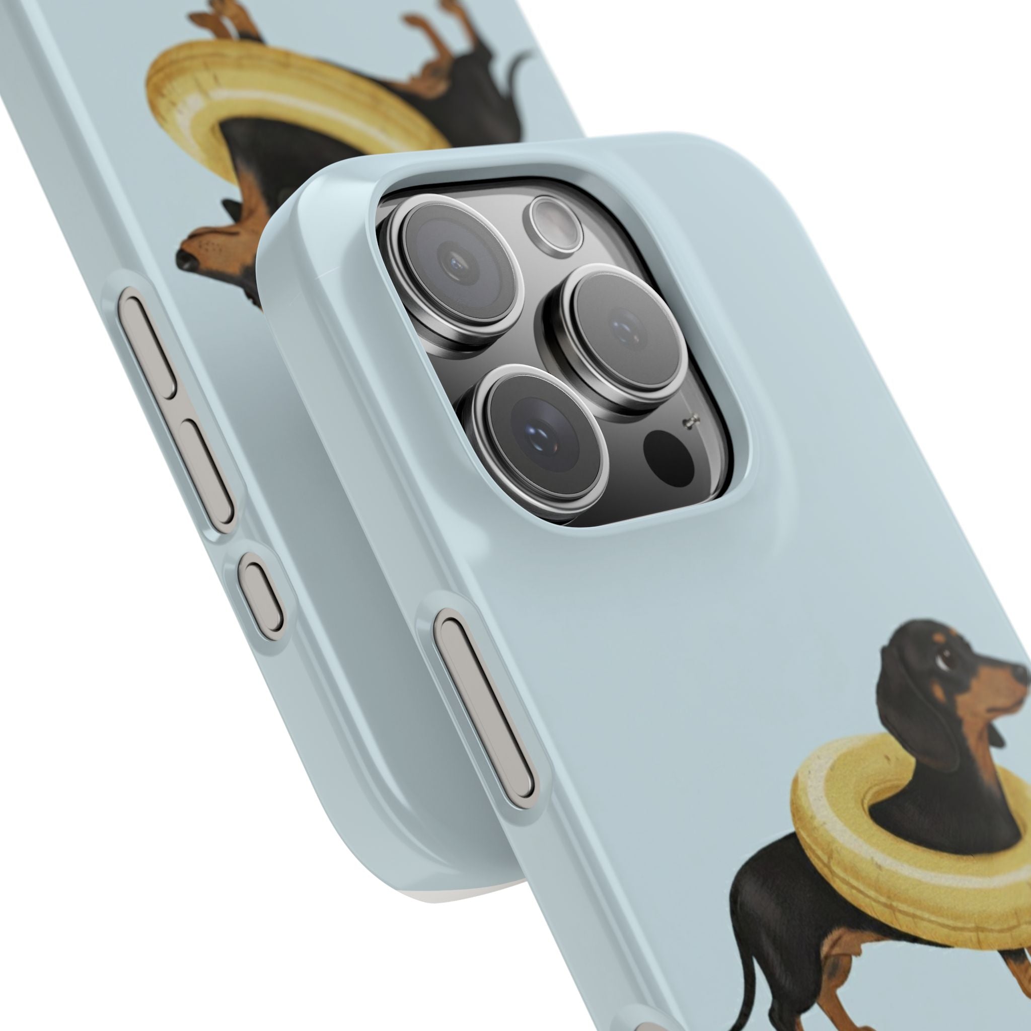 Slim Phone Cases - Cute Dog Dachshund Design, Protective Phone Covers, Fun Animal Art, Unique Gifts for Dog Lovers, Trendy Smartphone
