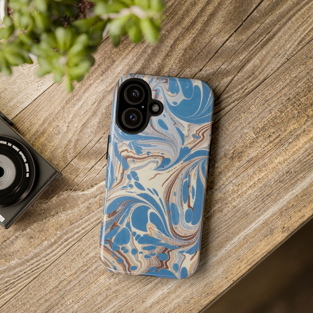Blue Marble Swirl Phone Case